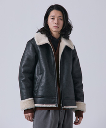 B.C STOCK | スムースフェイクムートン B-3 フライトジャケット(ブルゾン)