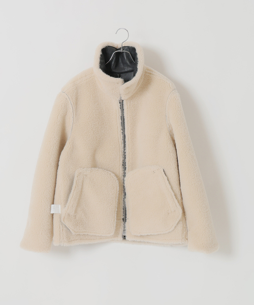 B.C STOCK（ベーセーストック）の「スムースフェイクムートン B-3 フライトジャケット（ブルゾン・メンズ・ブラウン/ブラック・MEDIUM/LARGE）」の19枚目の写真