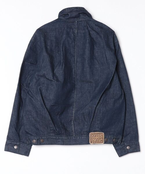 my beautiful landlet（マイビューティフルランドレット）の「【my beautiful landlet】12.5oz DENIM ZIP JACKET - One Wash（デニムジャケット・メンズ・ブルー/ブラック・0/1）」の3枚目の写真