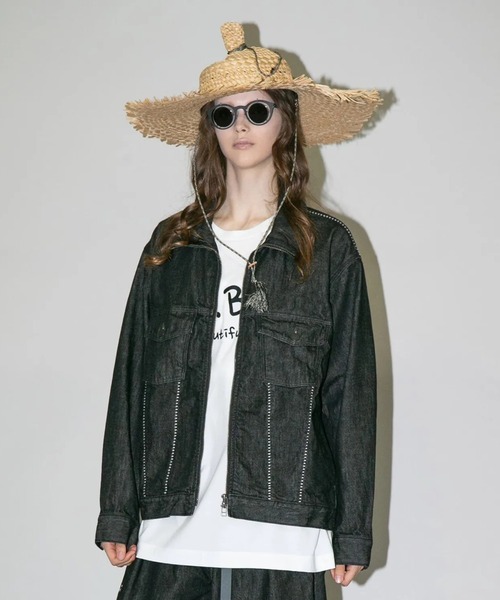 ジャケット・アウター my beautiful landlet - DENIM ZIP JACKET my beautiful landlet（マイビューティフルランドレット）の「【my