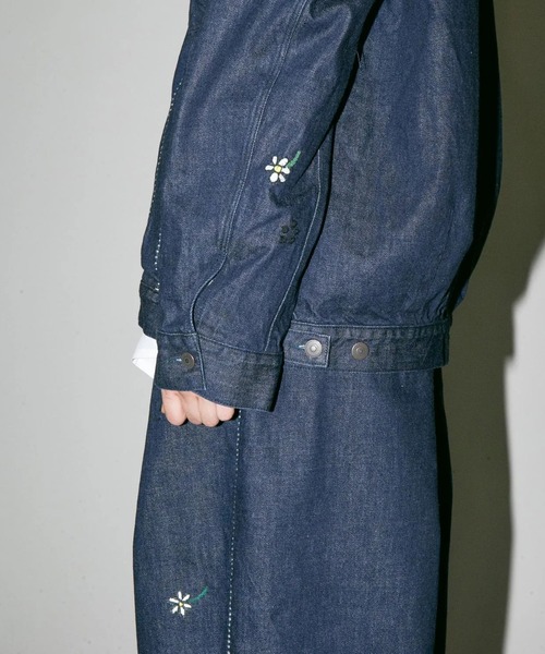 my beautiful landlet（マイビューティフルランドレット）の「【my beautiful landlet】12.5oz DENIM ZIP JACKET - One Wash（デニムジャケット・メンズ・ブルー/ブラック・0/1）」の13枚目の写真