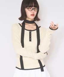 choker henry rib tops / チョーカーヘンリーリブトップス