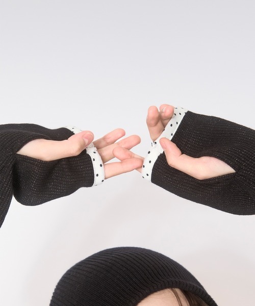 loin nuit（ロワンニュイ）の「choker henry rib tops / チョーカーヘンリーリブトップス（Tシャツ/カットソー・レディース・ライトブルー/アイボリー/ブラック・FREE）」の13枚目の写真