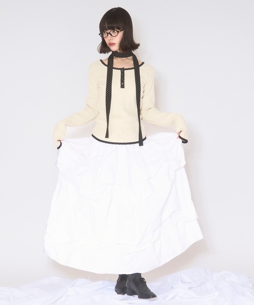 loin nuit choker henry rib tops ブラック loin nuit choker henry