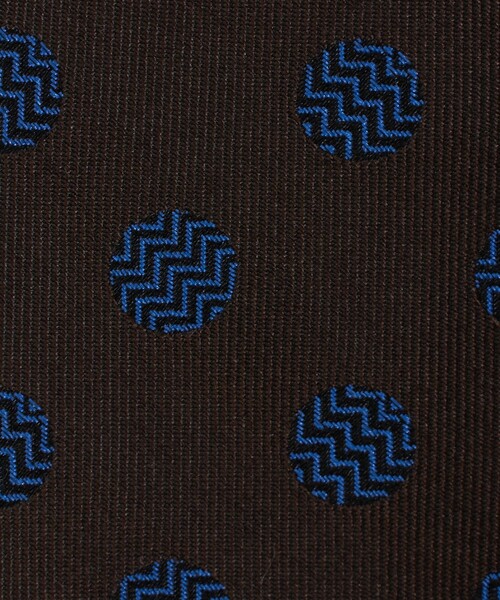 green label relaxing（グリーンレーベルリラクシング）の「GLR シルク② 8.0cm ドット ネクタイ（ネクタイ・メンズ・ダークグリーン/ダークブラウン・FREE）」の8枚目の写真