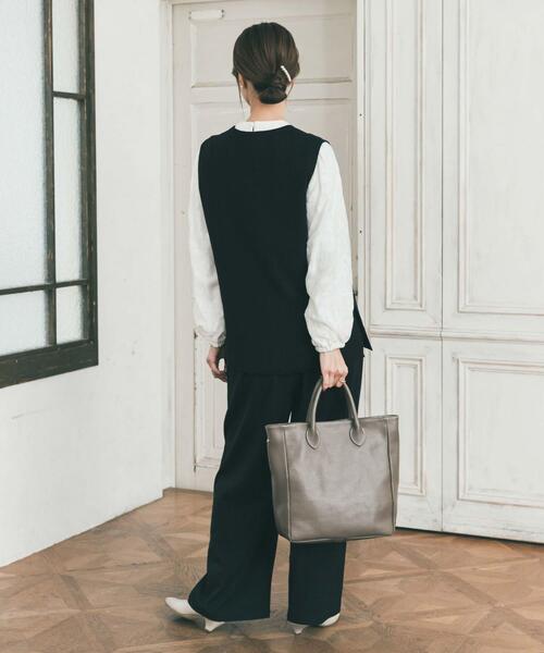 URBAN RESEARCH DOORS(アーバンリサーチドアーズ)の「スリットネックベスト(ベスト・レディース・ブラック・FREE)」の8枚目の写真