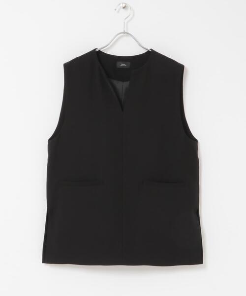 URBAN RESEARCH DOORS(アーバンリサーチドアーズ)の「スリットネックベスト(ベスト・レディース・ブラック・FREE)」の9枚目の写真