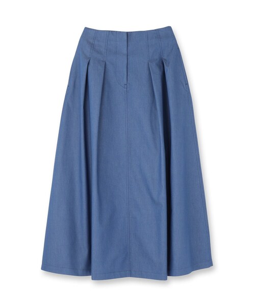 DRESSTERIOR（ドレステリア）の「クールタッチタックデニムスカート（デニムスカート・レディース・ブルー系その他/ネイビー・34/36/38/40）」の4枚目の写真