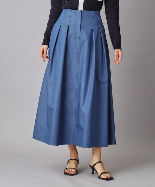 DRESSTERIOR（ドレステリア）の「クールタッチタックデニムスカート（デニムスカート・レディース・ブルー系その他/ネイビー・34/36/38/40）」の15枚目の写真