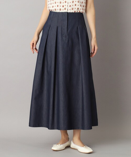 DRESSTERIOR（ドレステリア）の「クールタッチタックデニムスカート（デニムスカート・レディース・ブルー系その他/ネイビー・34/36/38/40）」の16枚目の写真