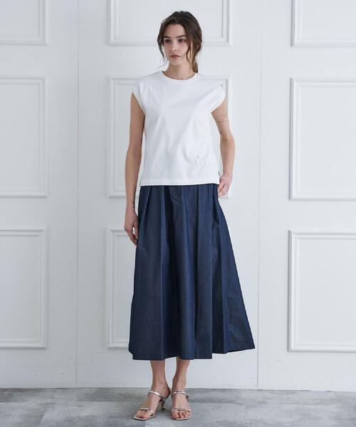 DRESSTERIOR（ドレステリア）の「クールタッチタックデニムスカート（デニムスカート・レディース・ブルー系その他/ネイビー・34/36/38/40）」の21枚目の写真