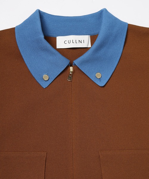 CULLNI（クルニ）の「Big Pocket Zip Up Knit Jacket（ブルゾン・メンズ・グレー/ブラック/グレイッシュベージュ/ネイビー・0/1/2）」の12枚目の写真