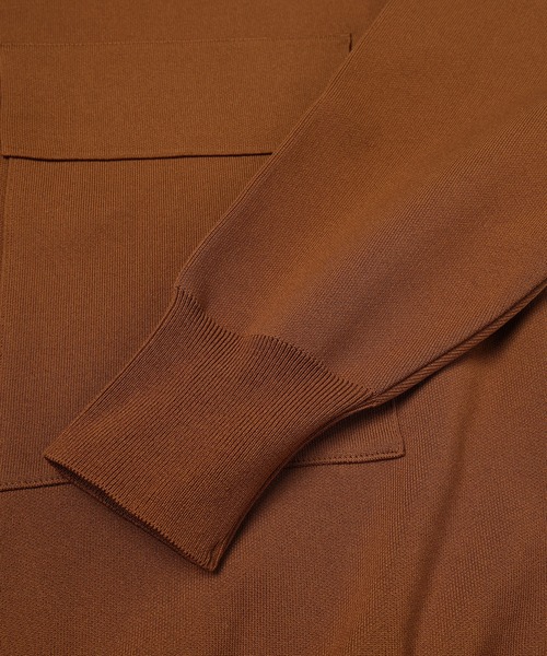 CULLNI（クルニ）の「Big Pocket Zip Up Knit Jacket（ブルゾン・メンズ・グレー/ブラック/グレイッシュベージュ/ネイビー・0/1/2）」の15枚目の写真