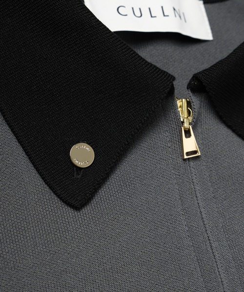 CULLNI（クルニ）の「Big Pocket Zip Up Knit Jacket（ブルゾン・メンズ・グレー/ブラック/グレイッシュベージュ/ネイビー・0/1/2）」の20枚目の写真
