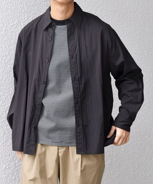 【新品同様】シアーシャツ　SHIPS SHIPS（シップス） ブラウス シャツ 「手洗い可能」シアー チェック