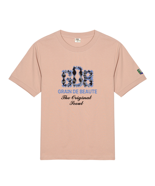GRAIN DE BEAUTE（グランデボーテ）の「Original GDB T-SHIRT [INDY PINK]（Tシャツ/カットソー・レディース・ピンク・S/M/L/XL）」の2枚目の写真