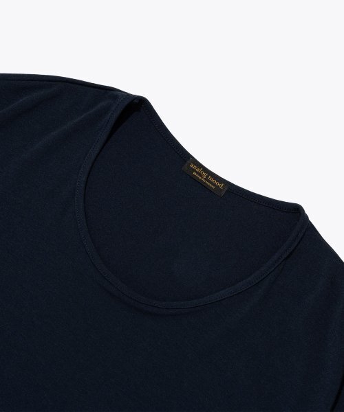 ANALOG MOOD(アナログムード)の「クルーネック半袖Tシャツ(ネイビー)(Tシャツ/カットソー・レディース・その他・FREE)」の3枚目の写真