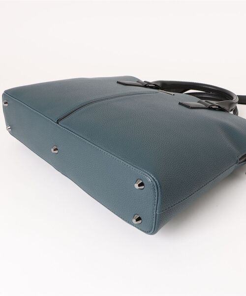 TAKA-Q(タカキュー)の「【2WAY A4対応 鞄】タカキュー シュリンク型押し ブリーフバッグ(ビジネスバッグ・メンズ・ブラック/ブルー系その他・FREE)」の5枚目の写真