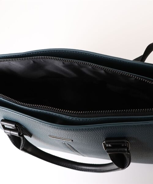 TAKA-Q(タカキュー)の「【2WAY A4対応 鞄】タカキュー シュリンク型押し ブリーフバッグ(ビジネスバッグ・メンズ・ブラック/ブルー系その他・FREE)」の6枚目の写真