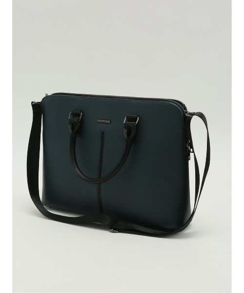 TAKA-Q(タカキュー)の「【2WAY A4対応 鞄】タカキュー シュリンク型押し ブリーフバッグ(ビジネスバッグ・メンズ・ブラック/ブルー系その他・FREE)」の15枚目の写真