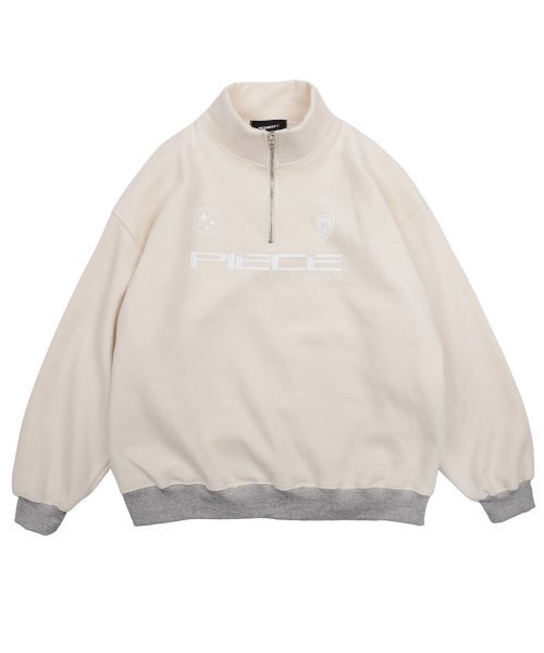 PIECEMAKER(ピースメーカー)の「PIECE TEAM HALF ZIP CREW (IVORY)(その他トップス・レディース・その他・FREE)」の2枚目の写真