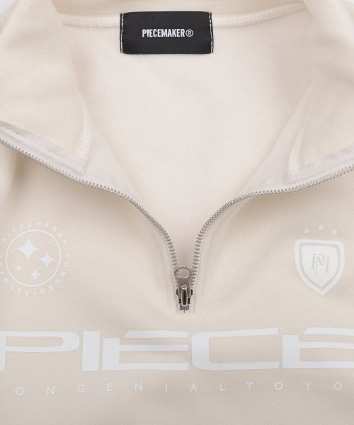 PIECEMAKER(ピースメーカー)の「PIECE TEAM HALF ZIP CREW (IVORY)(その他トップス・レディース・その他・FREE)」の3枚目の写真