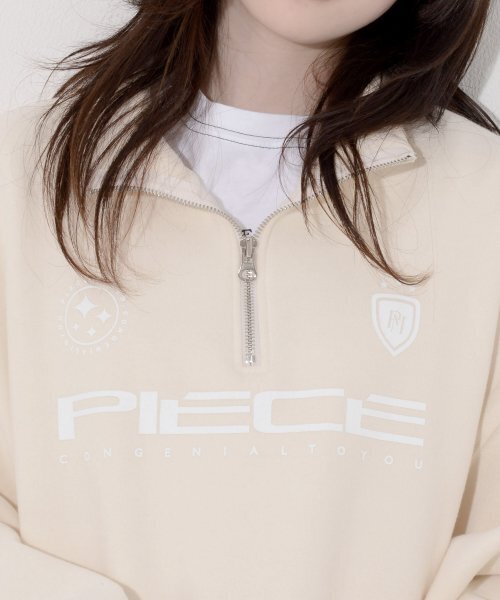 PIECEMAKER(ピースメーカー)の「PIECE TEAM HALF ZIP CREW (IVORY)(その他トップス・レディース・その他・FREE)」の5枚目の写真