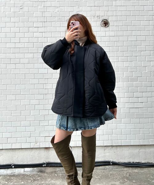 KATRINA K(カトリーナケイ)の「モンスターオーバーキルティングダウンジャケット-カーキ(ダウンジャケット/コート・レディース・カーキ・FREE)」の4枚目の写真