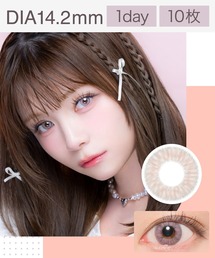 CHOUCHOU（チュチュ）の「#CHOUCHOU 1day ミルキーピーチ （10枚入り）（コンタクトレンズ・カラコン）」
