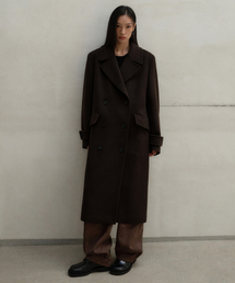 セール】ウィメンズカシミヤブレンドオーバーショルダートレンチコート