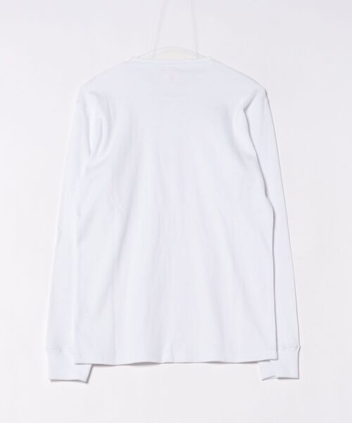 ARCHIVER(アーカイバ)の「【69】スパンテレコ ヘンリーネックロングスリーブTシャツ(Tシャツ/カットソー・メンズ・チャコールグレー/ブラック/ホワイト・LARGE/MEDIUM)」の4枚目の写真