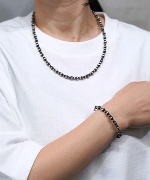 ERICKA NICOLAS BEGAY】 NAVAJO PEARL BRACELET / 4×6-17