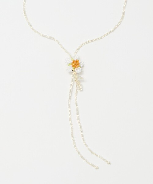 Steven Alan（スティーブンアラン）の「＜Pura Utz＞DAISY TIE/ネックレス（ネックレス・レディース・オフホワイト・FREE）」の3枚目の写真