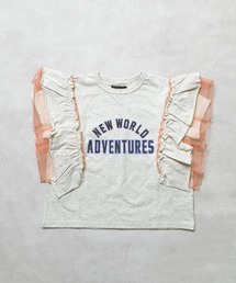 MARKEY'S（マーキーズ）の「チュールフリルカレッジTシャツ（Tシャツ/カットソー）」