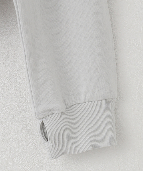 OPEN Yy(オープンワイワイ)の「【Geek Office / ギークオフィス】OPEN YY SLANT ZIP HOODIE(パーカー・レディース・ブラック/チャコールグレー・SMALL)」の10枚目の写真