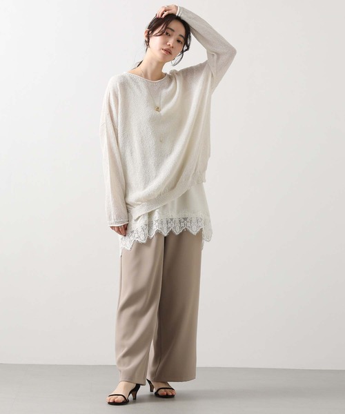 Gready Brilliant（グレディブリリアン）の「レースキャミ（キャミソール・レディース・アイボリー/ネイビー・38）」の11枚目の写真