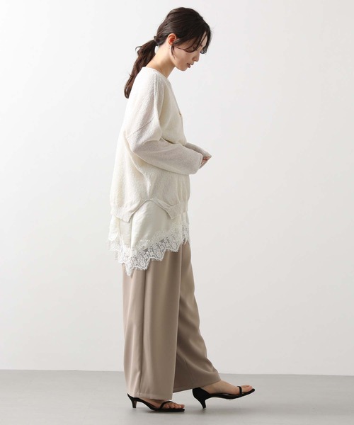 Gready Brilliant（グレディブリリアン）の「レースキャミ（キャミソール・レディース・アイボリー/ネイビー・38）」の12枚目の写真