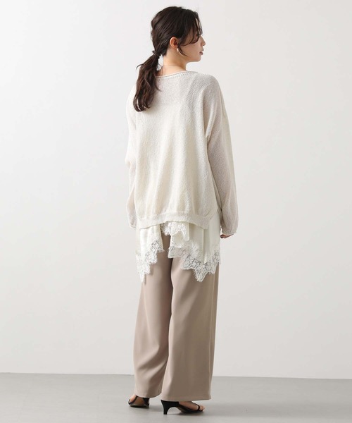 Gready Brilliant（グレディブリリアン）の「レースキャミ（キャミソール・レディース・アイボリー/ネイビー・38）」の13枚目の写真