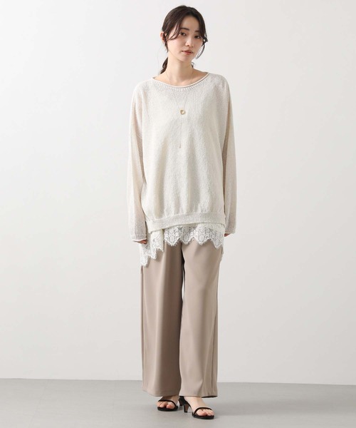 Gready Brilliant（グレディブリリアン）の「レースキャミ（キャミソール・レディース・アイボリー/ネイビー・38）」の14枚目の写真