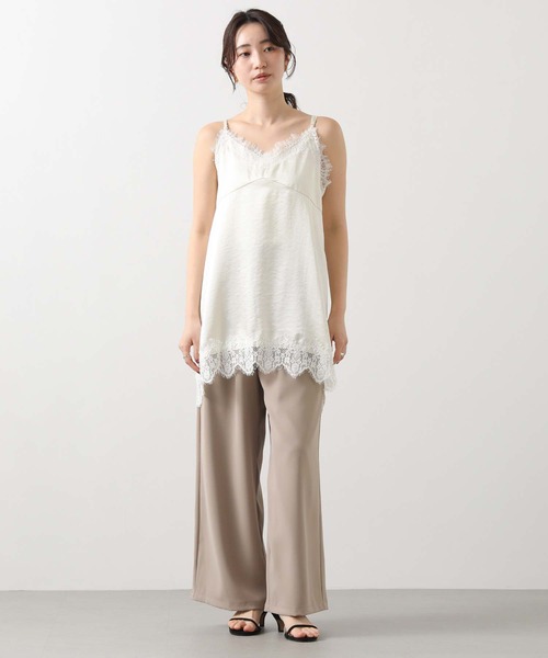 Gready Brilliant（グレディブリリアン）の「レースキャミ（キャミソール・レディース・アイボリー/ネイビー・38）」の3枚目の写真