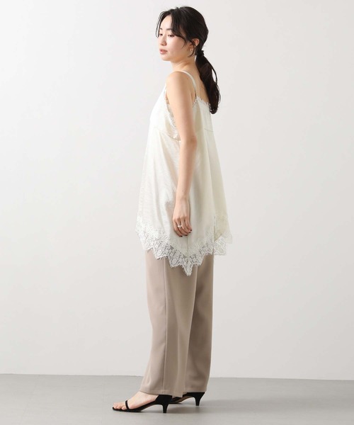 Gready Brilliant（グレディブリリアン）の「レースキャミ（キャミソール・レディース・アイボリー/ネイビー・38）」の4枚目の写真