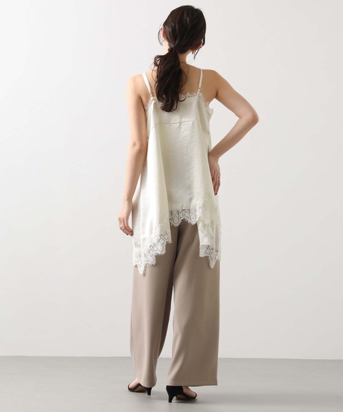 Gready Brilliant（グレディブリリアン）の「レースキャミ（キャミソール・レディース・アイボリー/ネイビー・38）」の5枚目の写真