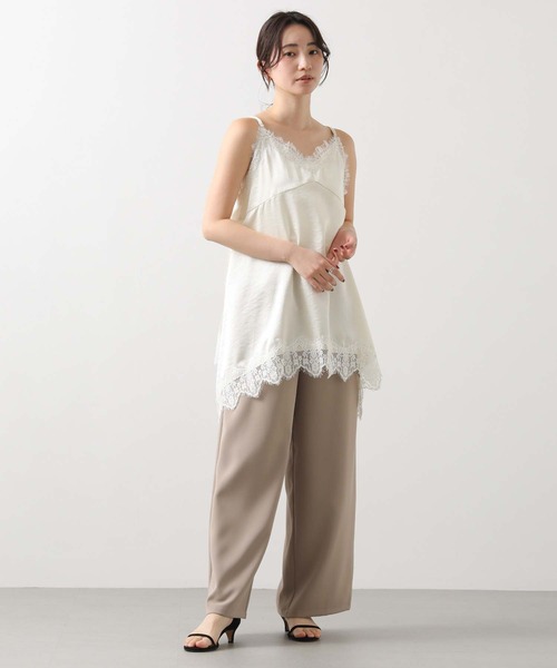 Gready Brilliant（グレディブリリアン）の「レースキャミ（キャミソール・レディース・アイボリー/ネイビー・38）」の6枚目の写真