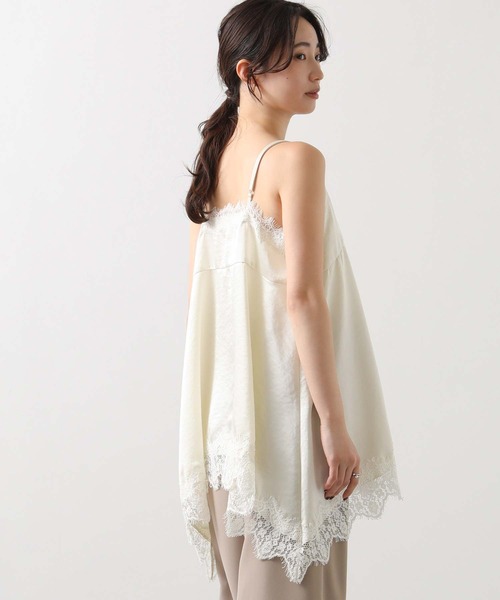 Gready Brilliant（グレディブリリアン）の「レースキャミ（キャミソール・レディース・アイボリー/ネイビー・38）」の8枚目の写真