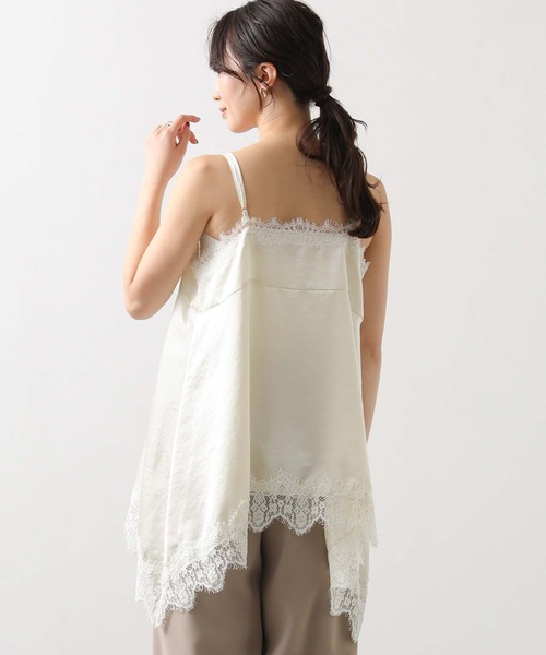 Gready Brilliant（グレディブリリアン）の「レースキャミ（キャミソール・レディース・アイボリー/ネイビー・38）」の9枚目の写真