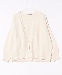 HELIOPOLE | BUBBLE COTTON KNIT OPEN CARDIGAN(ニット/セーター)