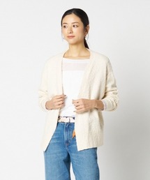 HELIOPOLE | BUBBLE COTTON KNIT OPEN CARDIGAN(ニット/セーター)