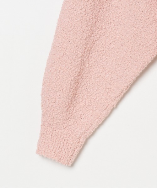 HELIOPOLE（エリオポール）の「BUBBLE COTTON KNIT OPEN CARDIGAN（ニット/セーター・レディース・アイボリー/ピンク系その他/サックスブルー・38）」の6枚目の写真