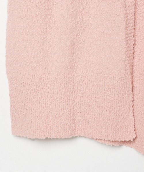 HELIOPOLE（エリオポール）の「BUBBLE COTTON KNIT OPEN CARDIGAN（ニット/セーター・レディース・アイボリー/ピンク系その他/サックスブルー・38）」の7枚目の写真