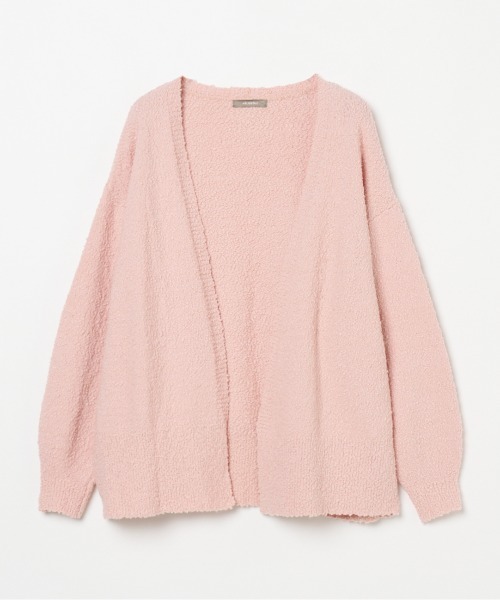 HELIOPOLE(エリオポール)の「BUBBLE COTTON KNIT OPEN CARDIGAN(ニット/セーター・レディース・アイボリー/ピンク系その他/サックスブルー・38)」の10枚目の写真
